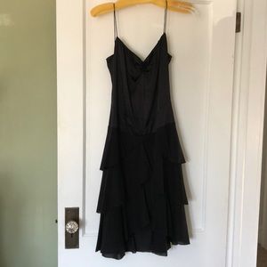 Nicolae Miller size 0 black silk dress NWOT black